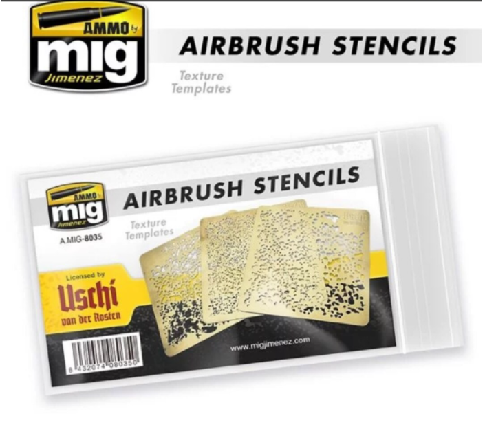AMMO by Mig 8035 Airbrush Stencils Texture Templates