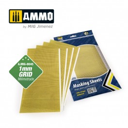 AMMO by Mig 8045 Masking Sheets 1mm Grid
