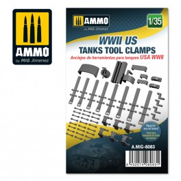 AMMO by Mig 8083 1/35 WWII US Tanks Tool Clamps