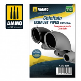 AMMO by Mig 8085 1/35 Chieftain Exhaust Pipes Universal