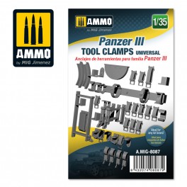 AMMO by Mig 8087 1/35 Panzer III Tool Clamps Universal
