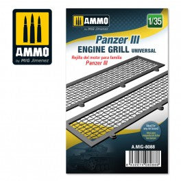 AMMO by Mig 8088 1/35 Panzer III Engine Grilles Universal