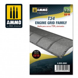 AMMO by Mig 8091 1/35 T34 Engine Grid Family