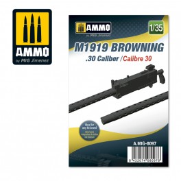 AMMO by Mig 8097 1/35 M1919 Browning. 30 Cal