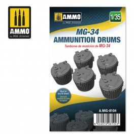 AMMO by Mig 8104 1/35 mg-34 Ammunition Drums