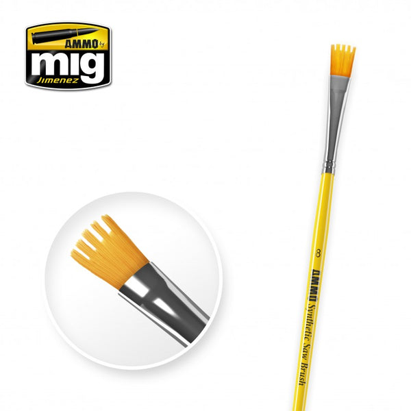 AMMO by Mig 8585 8 SYNTHETIC SAW BRUSH