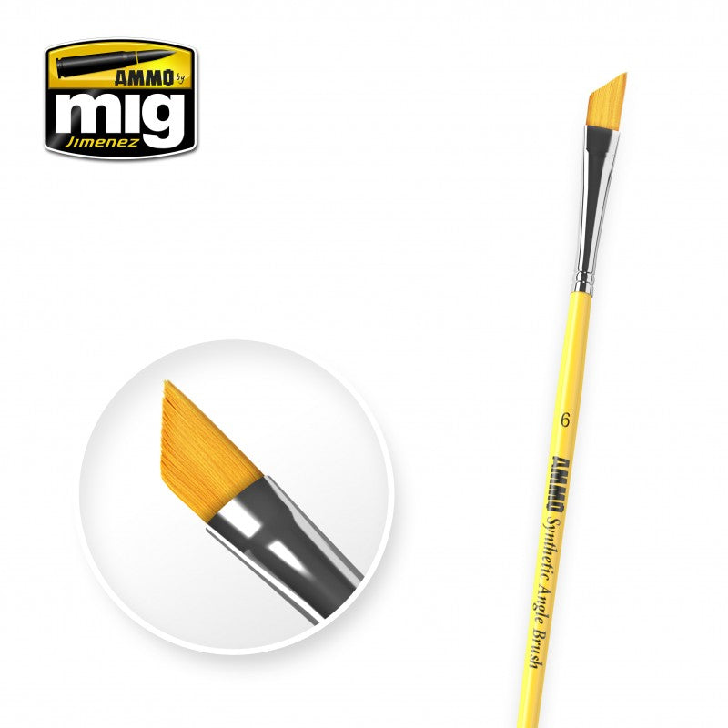 AMMO by Mig 8607 6 Synthetic Angle Brush
