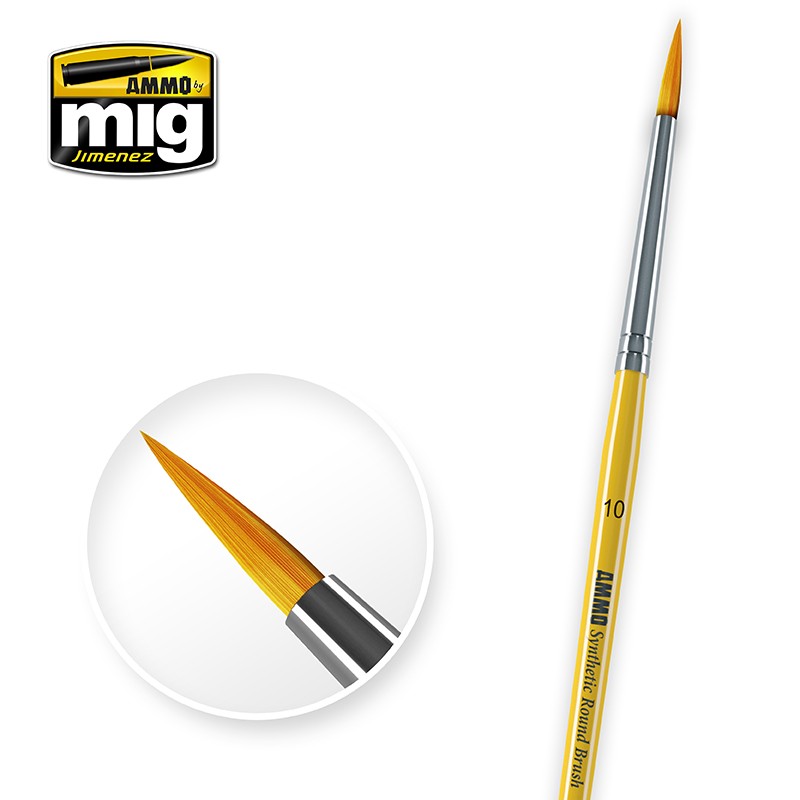 AMMO by Mig 8617 10 Synthetic Round Brush