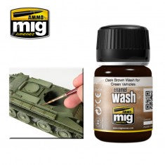 AMMO by Mig 1005 Dark Brown Wash for Green Vehicles