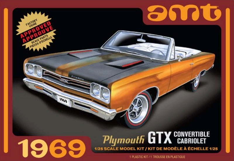 AMT 1137 M 1/25 1969 Plymouth GTX Convertible 2T