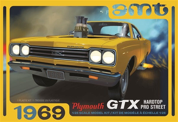 AMT 1180M 1/25 1969 Plymouth GTX Hardtop Pro Street