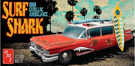 AMT 1242 1/25 1959 Surf Shark Cadillac Ambulance