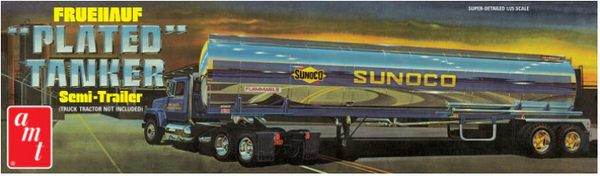 AMT 1239 1/25 Fruehauf "Plated" Tanker Semi Trailer (Sunoco)