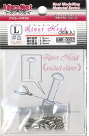 Adlers Nest 0002 1/35 Rivet Head 1mm, Nickel Silver