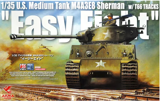 Asuka 35020 1/35 M4A3E2 ShermanEasy Eight w/T66 Tracks