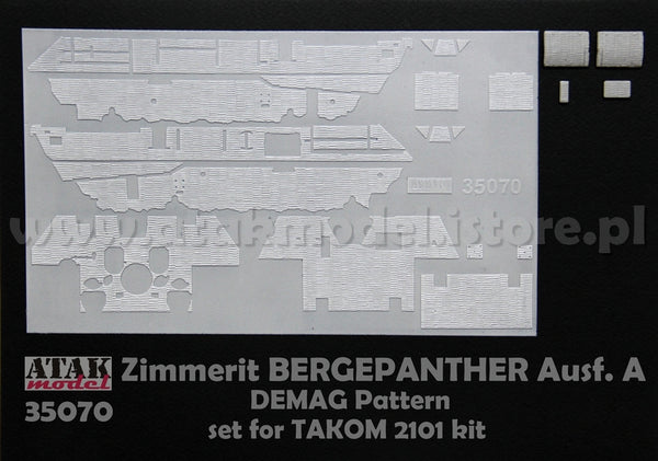 ATAK 35070 1/35 Zimmerit for Takom Bergepanther Ausf. A 1/35