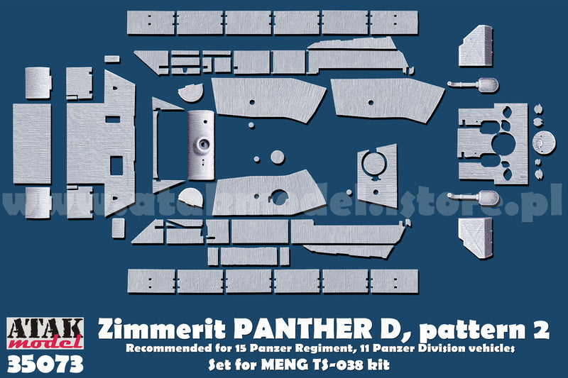 ATAK 35073 1/35 Zimmerit for Panther D Pattern 2 (MENG) 1/35