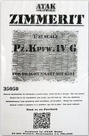 ATAK 35058 1/35 ZIMMERIT PzKpfw IV Ausf. G  (Dragon Smart Kit)
