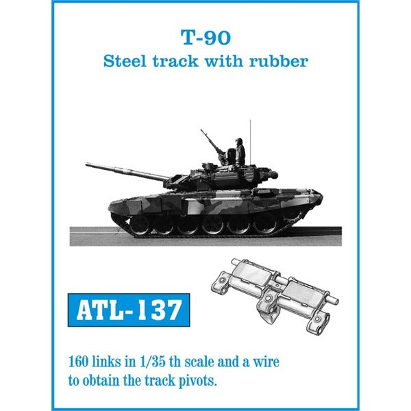 Friulmodel ATL-137 T-90 Steel tracks with rubber