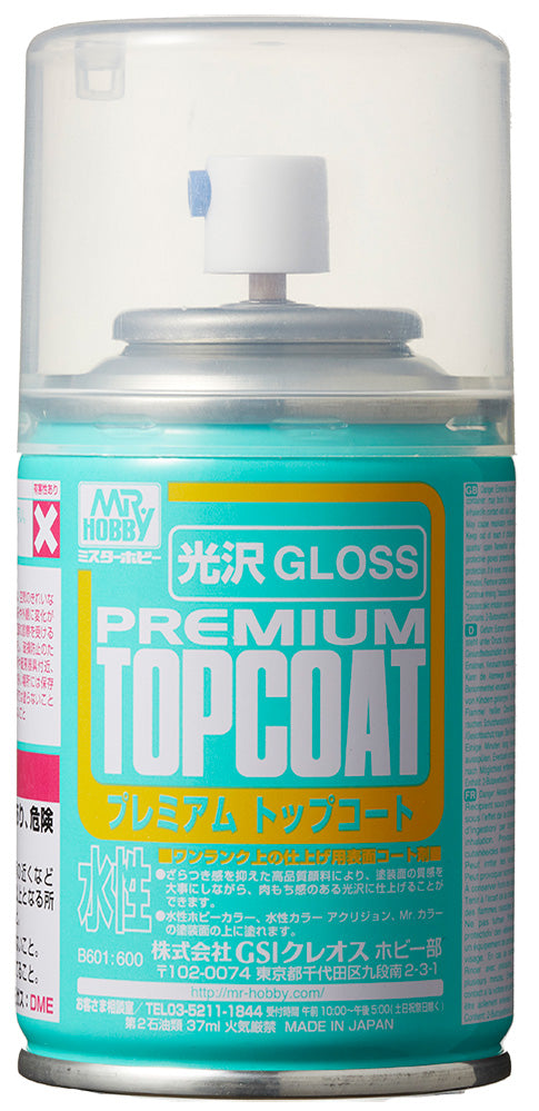 Mr. Hobby B601 Mr. Premium Topcoat Gloss-37ml