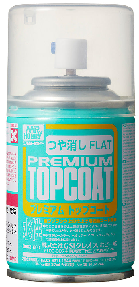 Mr. Hobby B603 Premium Top Coat Flat spray for humid climate Gunpla finishing