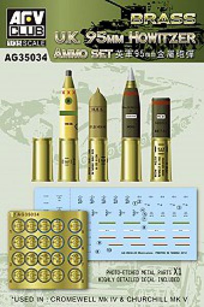 AFV Club AG35034 1/35 UK 95mm Howitzer Ammo