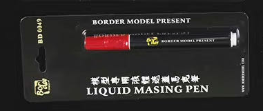 Border Model BD0049-R Liquid Masking Pen - Red