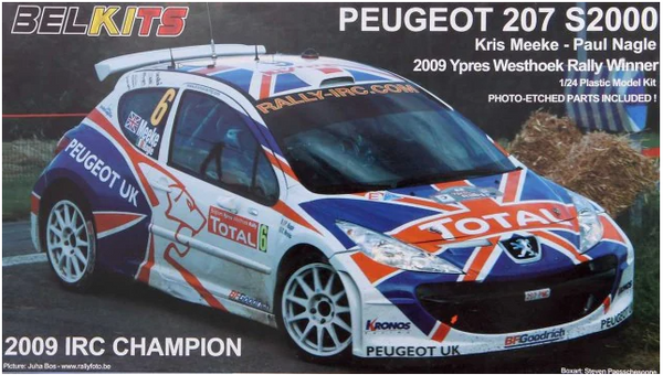BelKits 001 1/24 Peugeot 207 S2000 2009 IRC Champion