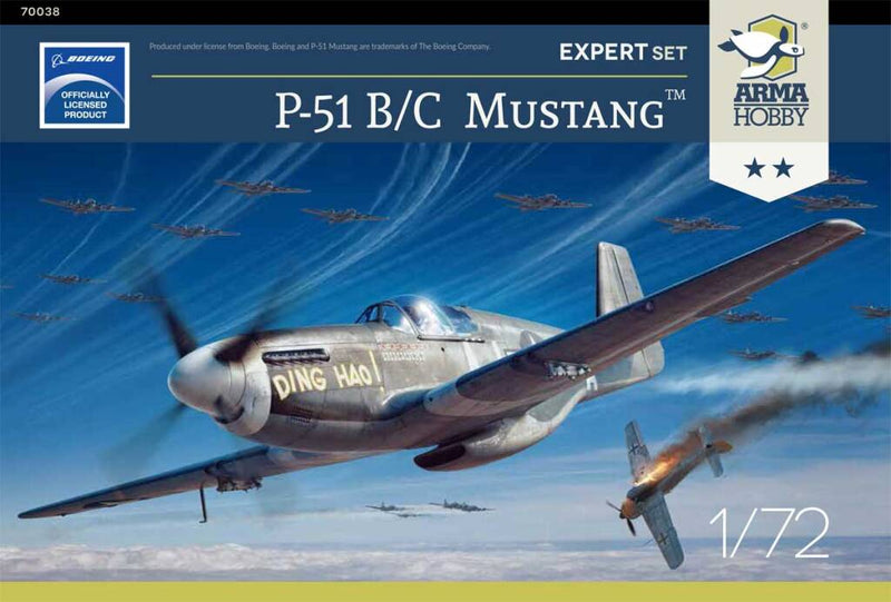 ARMA Hobby 70038 1/72 P-51 B/C Mustang Expert Set