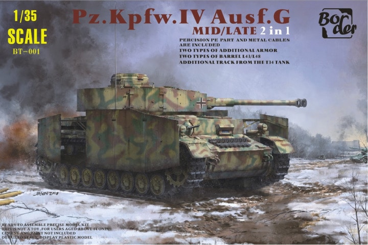 Border Model BT001 1/35 Panzer IV Ausf.G Mid/Late 2in1