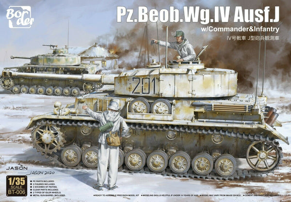 Border Model BT006 1/35 Pz.Beob.Wg.IV Ausf.J w/ Commander & Infantry