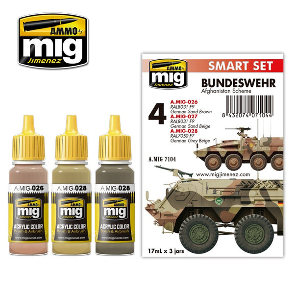 AMMO by Mig 7104 Bundeswehr Afghanistan Scheme - Smart Acrylic Set
