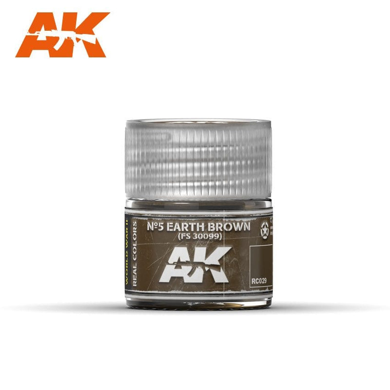 AK Interactive RC029 Real Colors : Nº5 Earth Brown  FS 30099  10ml