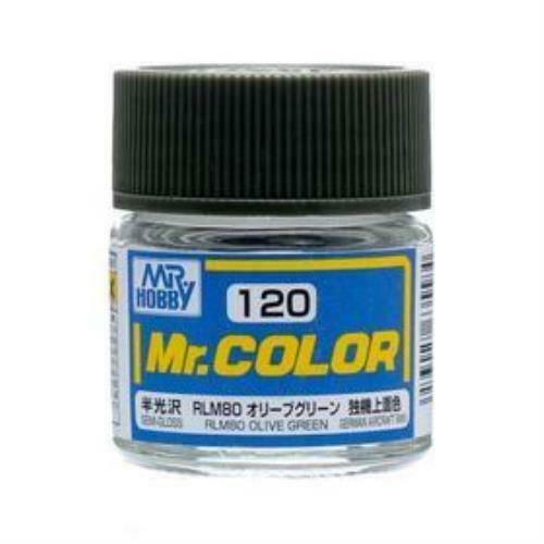 Mr. Hobby Mr. Color 120 - RLM80 Olive Green (Semi-Gloss/Aircraft) - 10ml