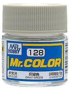 Mr. Hobby Mr. Color 128 - Gray Green (Semi-Gloss/Aircraft) - 10ml