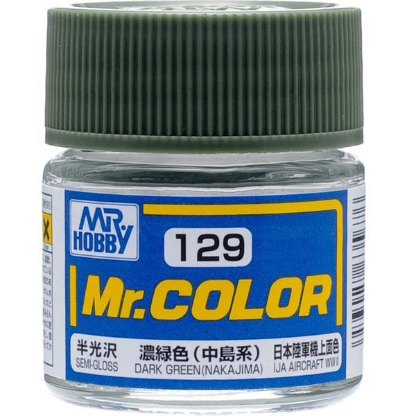 Mr. Hobby Mr. Color 129 - Dark Green Nakajima (Semi-Gloss/Aircraft) - 10ml