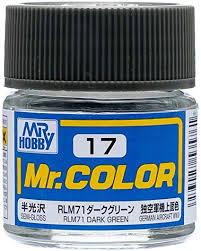 Mr. Hobby Mr. Color 17 - RLM71 Dark Green (Semi-Gloss Aircraft) - 10ml
