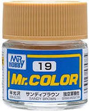 Mr. Hobby Mr. Color 19 - Sandy Brown (Semi-Gloss Aircraft) - 10ml
