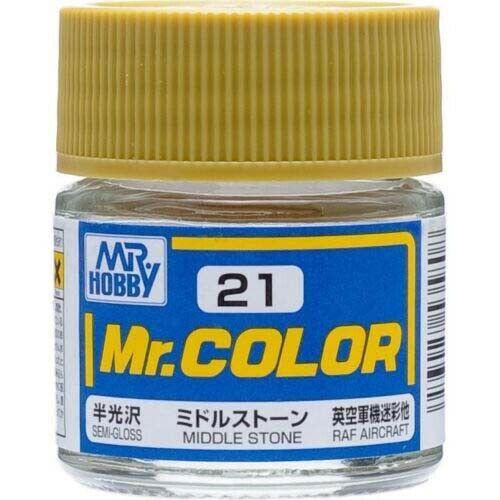 Mr. Hobby Mr. Color 21 - Middle Stone (Semi-Gloss Aircraft) - 10ml