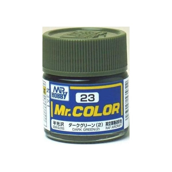 Mr. Hobby Mr. Color 23 - Semi-Gloss Dark Green (Semi-Gloss) - 10ml