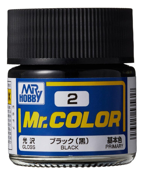 Mr. Hobby Mr. Color 2 -  Black (Gloss/Primary) - 10ml