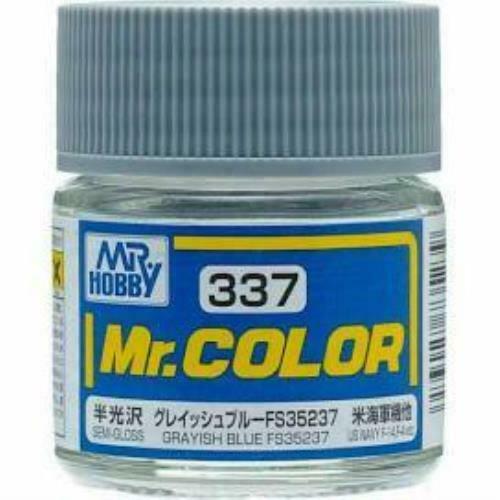 Mr. Hobby Mr. Color 337 - Grayish Blue FS35237 (Semi-Gloss/Aircraft) - 10ml
