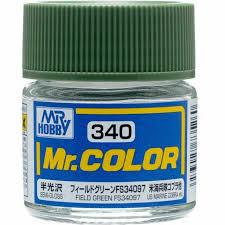 Mr. Hobby Mr. Color 340 - Field Green FS34097 (Semi-Gloss) - 10ml