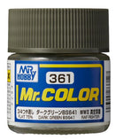Mr. Color 361 - Dark Green BS641, WWII Mid-Late RAF Standard Color - 10ml