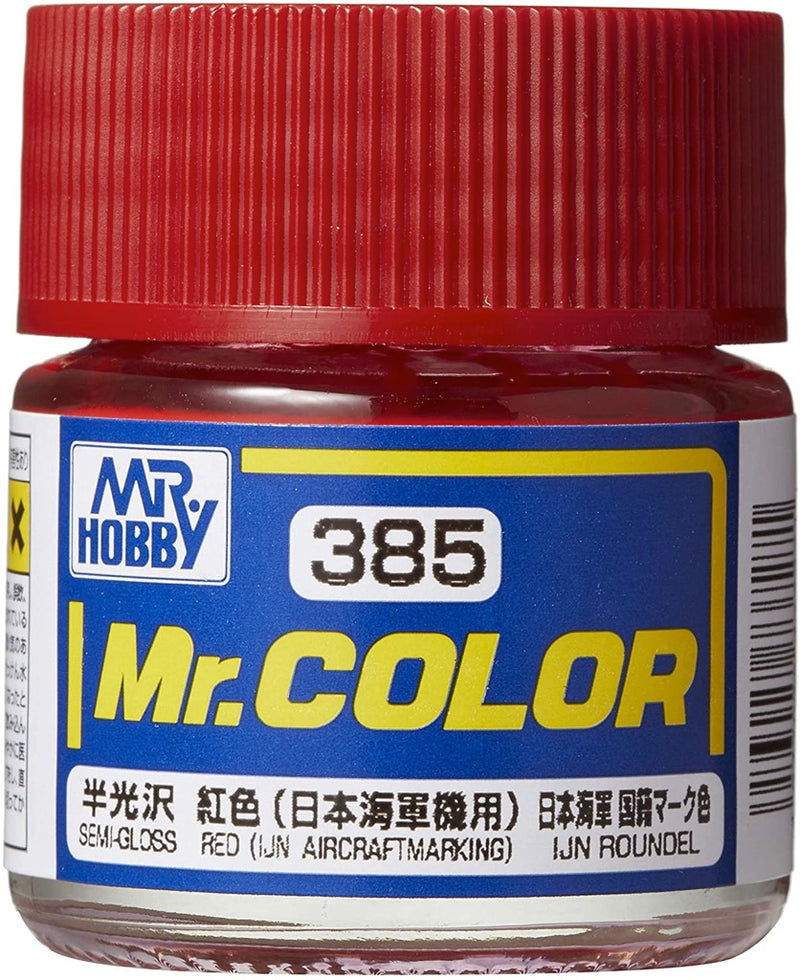 Mr. Hobby Mr. Color 385 - Red (IJN Aircraft Marking) Imperial Japanese Navy Reference Mark - 10ml