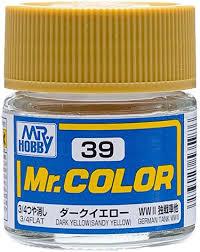 Mr. Hobby Mr. Color 39 - Flat Dark Yellow (Sandy Yellow) - 10ml