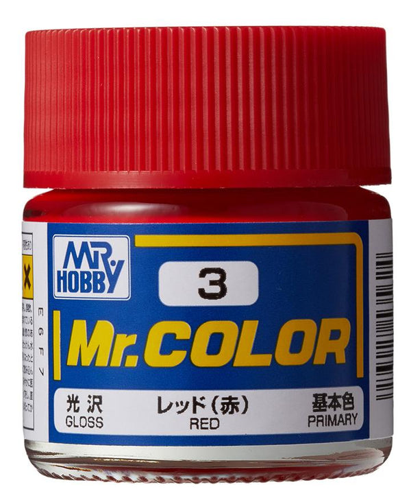 Mr. Hobby Mr. Color 3 - Red (Gloss/Primary) - 10ml
