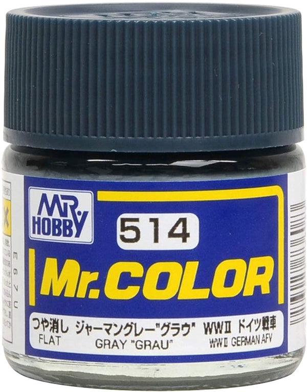 Mr. Hobby Mr. Color 514 - Gray "Grau" (For German Tank WWII) - 10ml