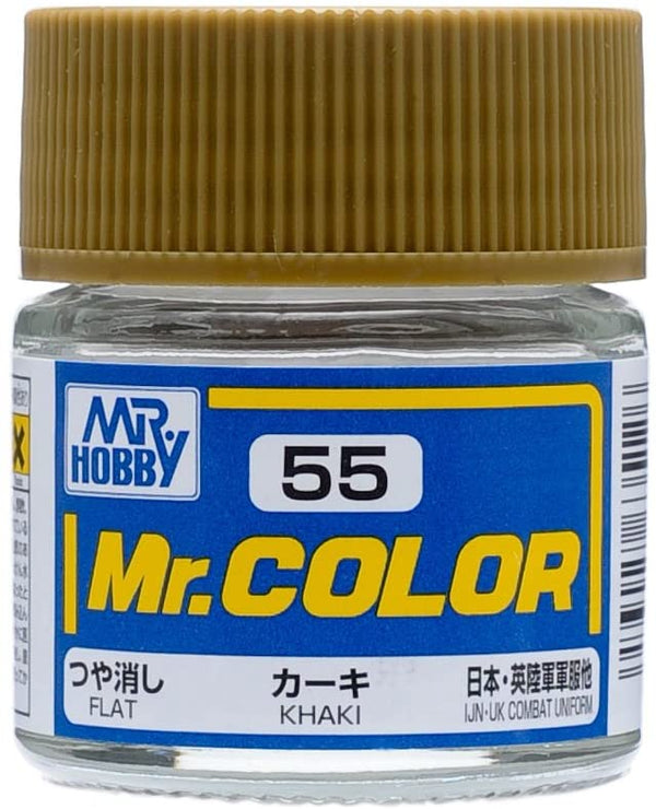 Mr. Hobby Mr. Color 55 - Khaki (Flat/Tank) - 10ml