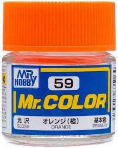 Mr. Hobby Mr. Color 59 - Orange (Semi-Gloss/Aircraft) - 10ml